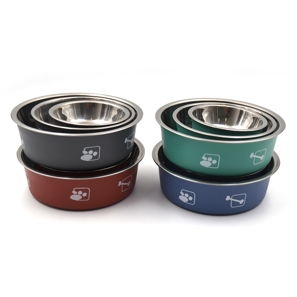 stainless steel pet food bowls